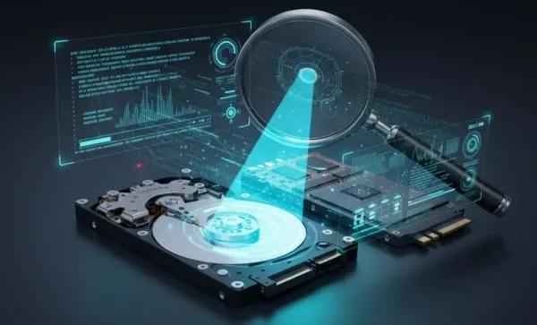 realizando diagnóstico de disco duro dañado